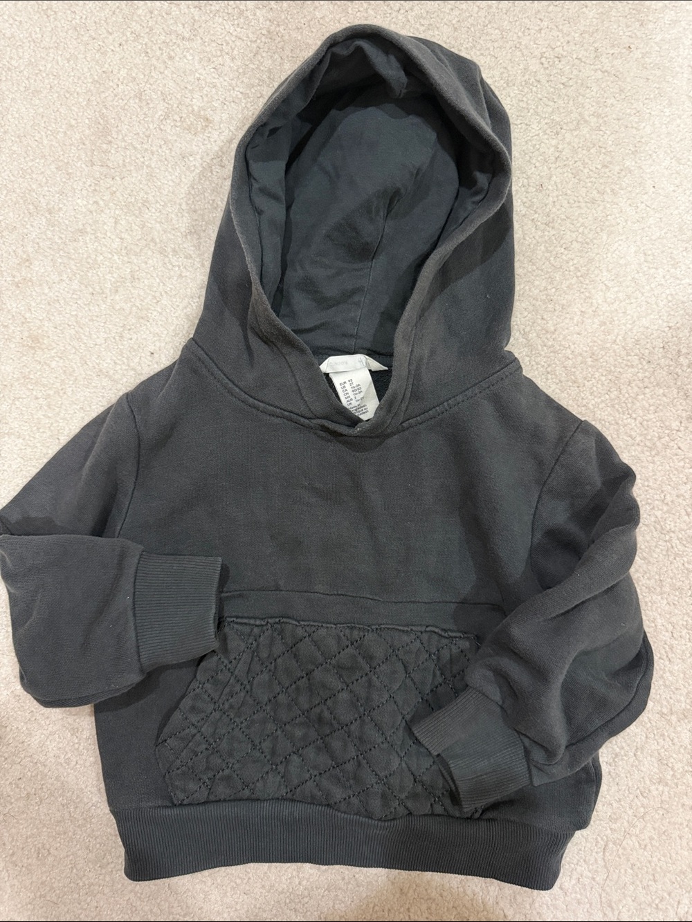 2T H&M Kids Hooded Pullover - Charcoal